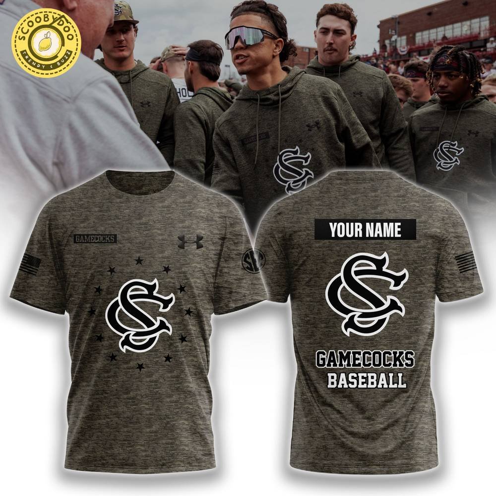 South Carolina Gamecocks NCAA Baseball x Salute to Service T-shirt Limited Edition South Carolina Gamecocks NCAA Baseball x Salute to Service T-shirt Limited Edition
