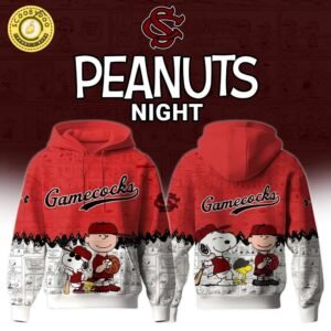 South Carolina Gamecocks x Peanuts Night Hoodie “Celebrating the 75th Anniversary of Peanuts” Limited Edition