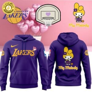 Special New Los Angeles Lakers x My Melody Hoodie 2025 Limited Edition