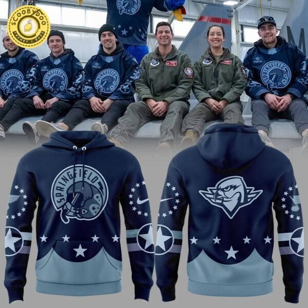 Springfield Thunderbirds Military Appreciation Hoodie Limited Edition