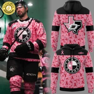 Texas Stars ECHL 2025 Limited Fight Cancer Hoodie