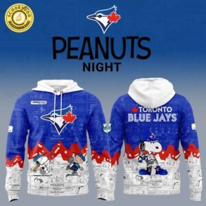 Toronto Blue Jays 75th Anniversary of Peanuts Limited Edition Hoodie 2025