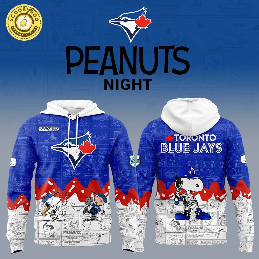 Toronto Blue Jays 75th Anniversary of Peanuts Limited Edition Hoodie 2025 Toronto Blue Jays 75th Anniversary of Peanuts Limited Edition Hoodie 2025