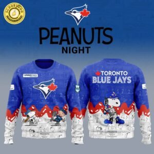 Toronto Blue Jays 75th Anniversary of Peanuts Limited Edition Sweatshirt 2025