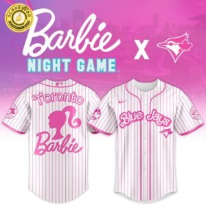 Toronto Blue Jays MLB x Barbie Night Game Limited Edition Baseball Jersey 2025