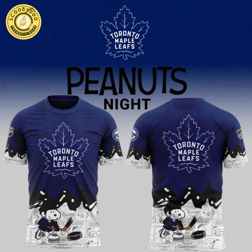 Toronto Maple Leafs Peanuts Night T-shirt Limited Edition Toronto Maple Leafs Peanuts Night T-shirt Limited Edition