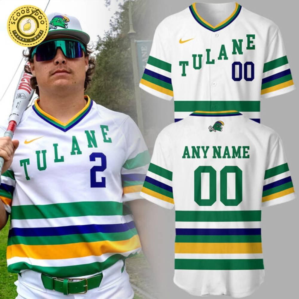 Tulane Baseball 2025 Limited Edition "Mardi Gras 2025" Custom Baseball Jersey Tulane Baseball 2025 Limited Edition "Mardi Gras 2025" Custom Baseball Jersey