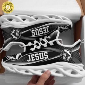 White and Black Jesus Christian Max Soul Shoes Limited Edition