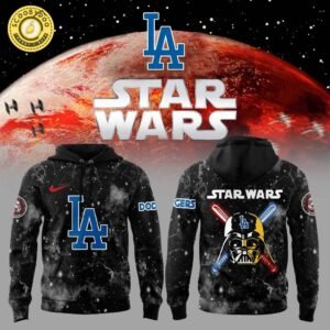 Los Angeles Dodgers x Star War Black Sky Hoodie