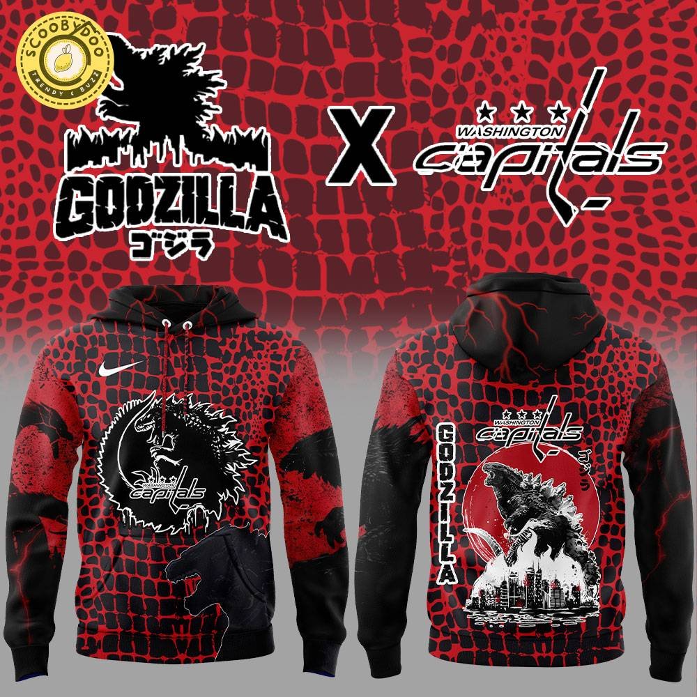 Washington Capitals x Godzilla Limited Edition Hoodie Washington Capitals x Godzilla Limited Edition Hoodie