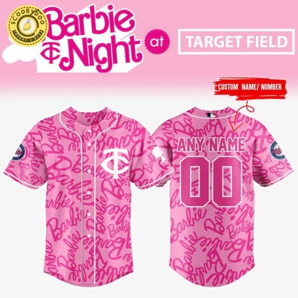 2025 Minnesota Twins Barbie Night Baseball Jersey