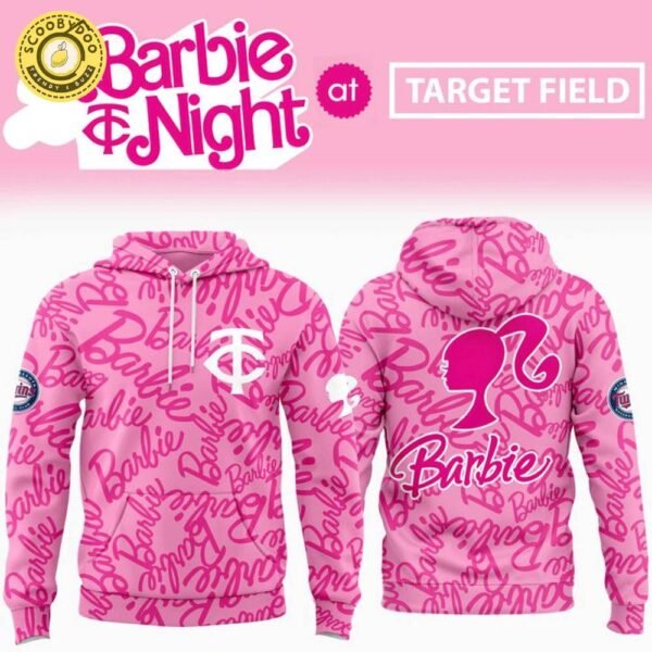 2025 Minnesota Twins Barbie Night Pullover Hoodie