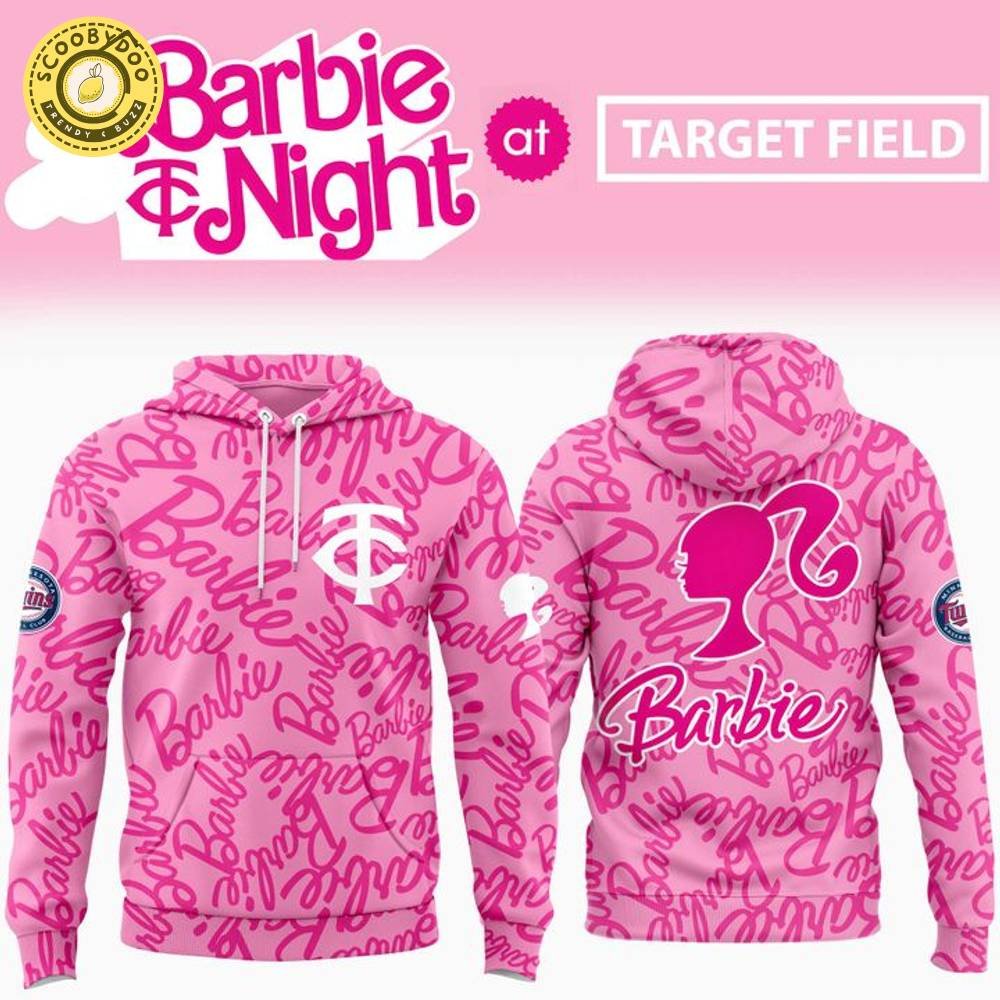 2025 Minnesota Twins Barbie Night Pullover Hoodie 2025 Minnesota Twins Barbie Night Pullover Hoodie