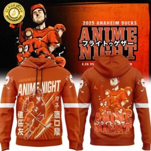 Anaheim Ducks x Anime Night hoodie 2025