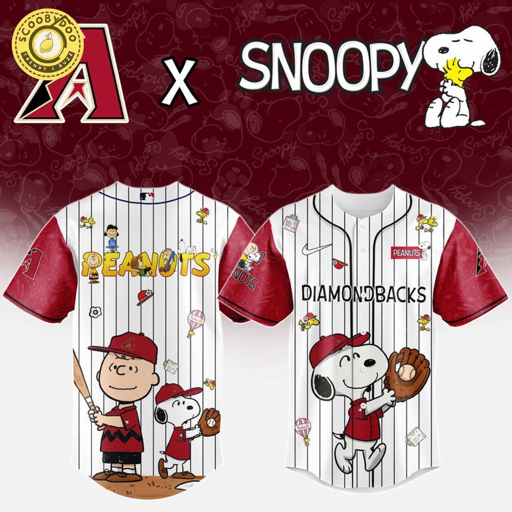 Arizona Diamondbacks MLB “75th Anniversary of Peanuts” Snoopy Special Edition Jersey Arizona Diamondbacks MLB “75th Anniversary of Peanuts” Snoopy Special Edition Jersey