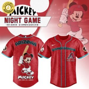 Arizona Diamondbacks x Mickey Night Game Baseball Jersey