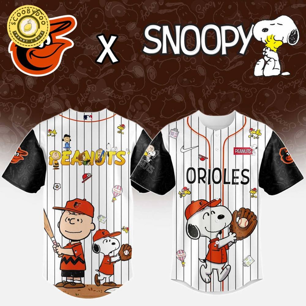 Baltimore Orioles MLB “75th Anniversary of Peanuts” Snoopy Special Edition Jersey 2025 Baltimore Orioles MLB “75th Anniversary of Peanuts” Snoopy Special Edition Jersey 2025