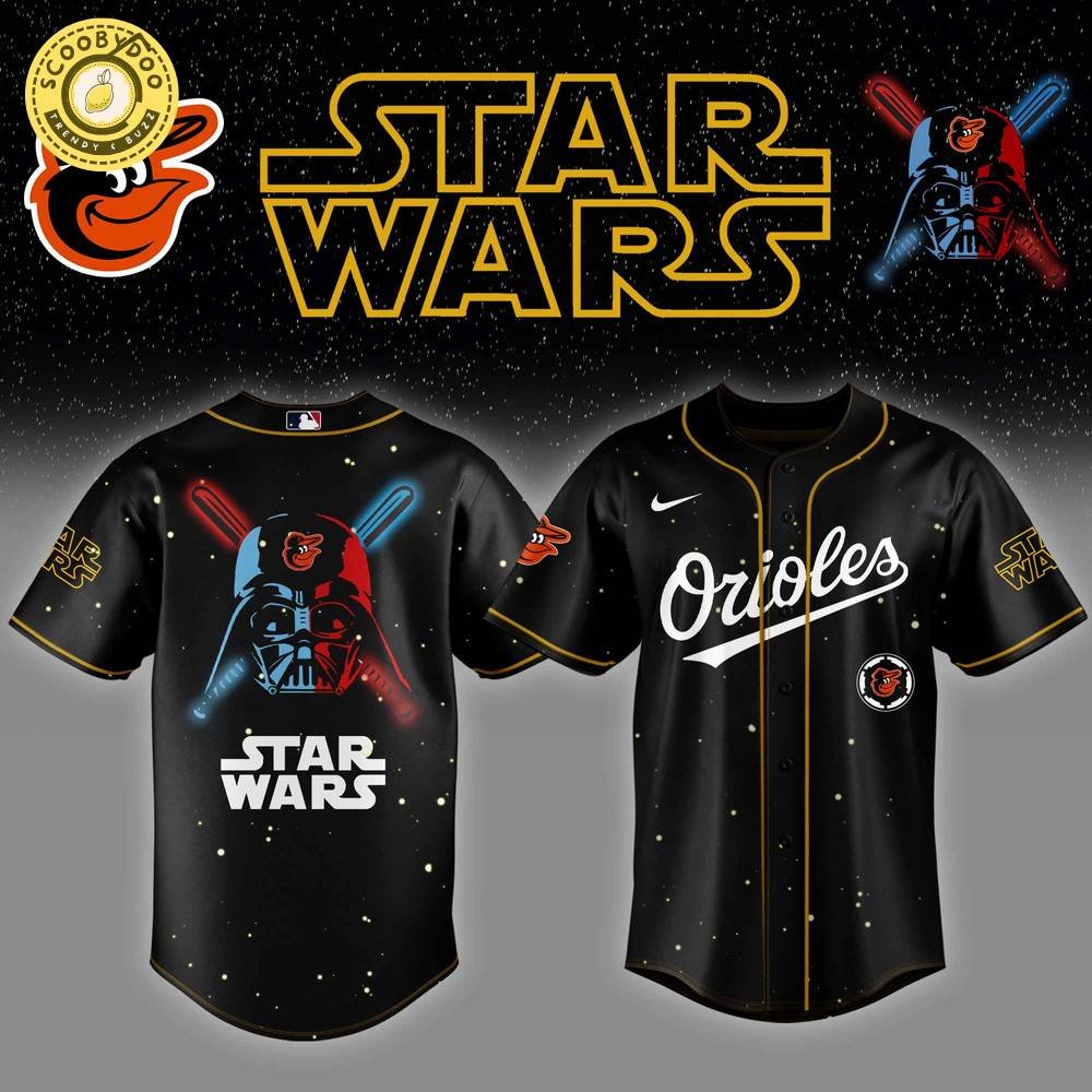 Baltimore Orioles MLB x Star Wars Baseball Jersey Editions Limited 2025 Baltimore Orioles MLB x Star Wars Baseball Jersey Editions Limited 2025