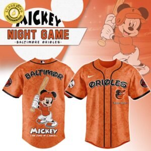 Baltimore Orioles x Mickey Night Game Baseball Jersey