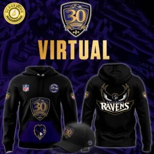 Baltimore Ravens 30th Season Virtual Hoodie