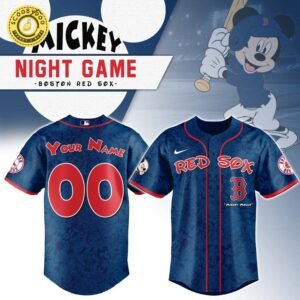 Boston Red Sox x Mickey Night Game Baseball Jersey Custom Name