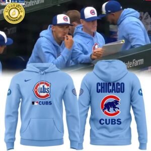 Chicago Cubs Light Blue 2nd Alternate Replica Hoodie