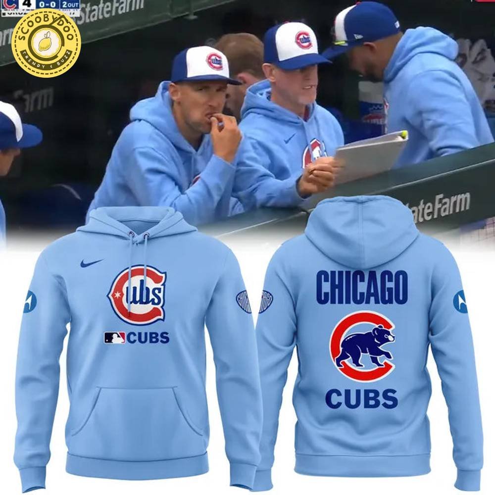 Chicago Cubs Light Blue 2nd Alternate Replica Hoodie Chicago Cubs Light Blue 2nd Alternate Replica Hoodie