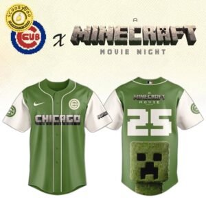 Chicago Cubs MLB x A MINECRAFT MOVIE Night Baseball Jersey Editions Limited