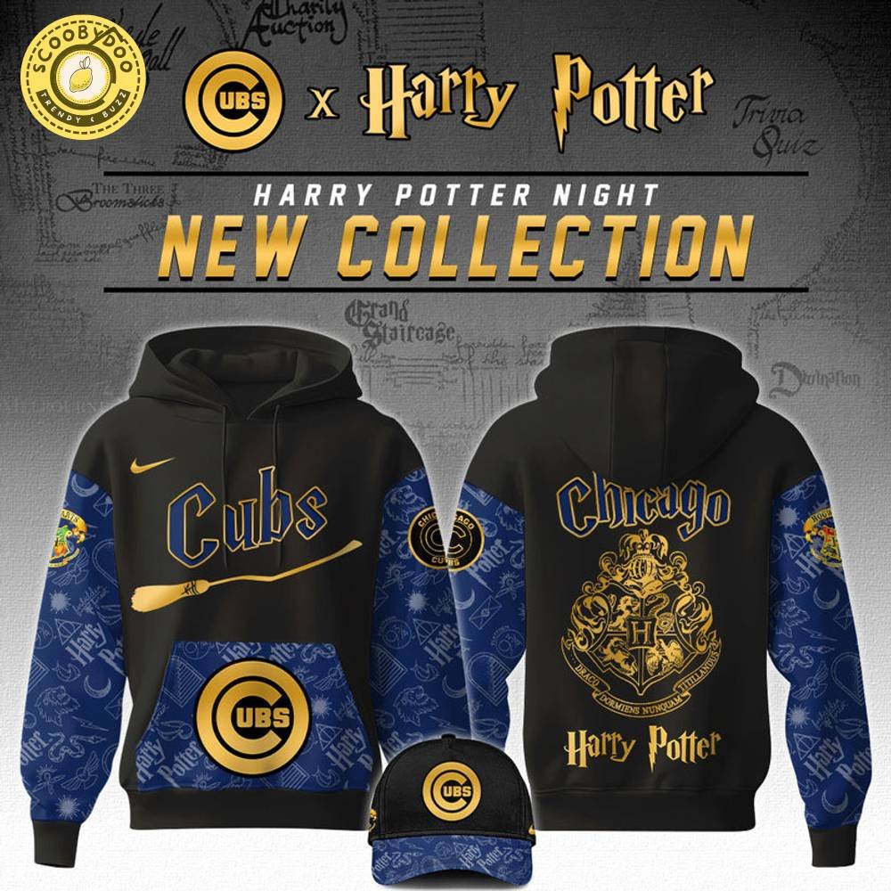 Chicago Cubs x Harry Potter Night Hoodie Editions Limited Chicago Cubs x Harry Potter Night Hoodie Editions Limited