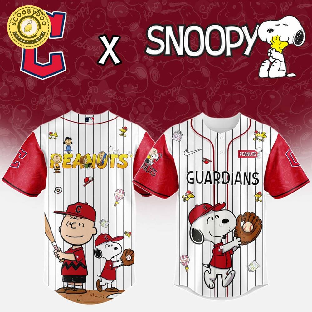 Cleveland Guardians MLB “75th Anniversary of Peanuts” Snoopy Special Edition Jersey 2025 Cleveland Guardians MLB “75th Anniversary of Peanuts” Snoopy Special Edition Jersey 2025