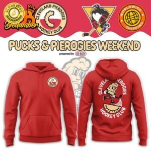 Cleveland Monsters Pucks & Pierogies Hockey 2025 Hoodie