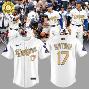 DODGERS GOLD COLLECTION 17 Shohei Ohtani Baseball Jersey