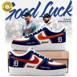 Detroit Tigers Custom Name For Fans AF1 Shoes