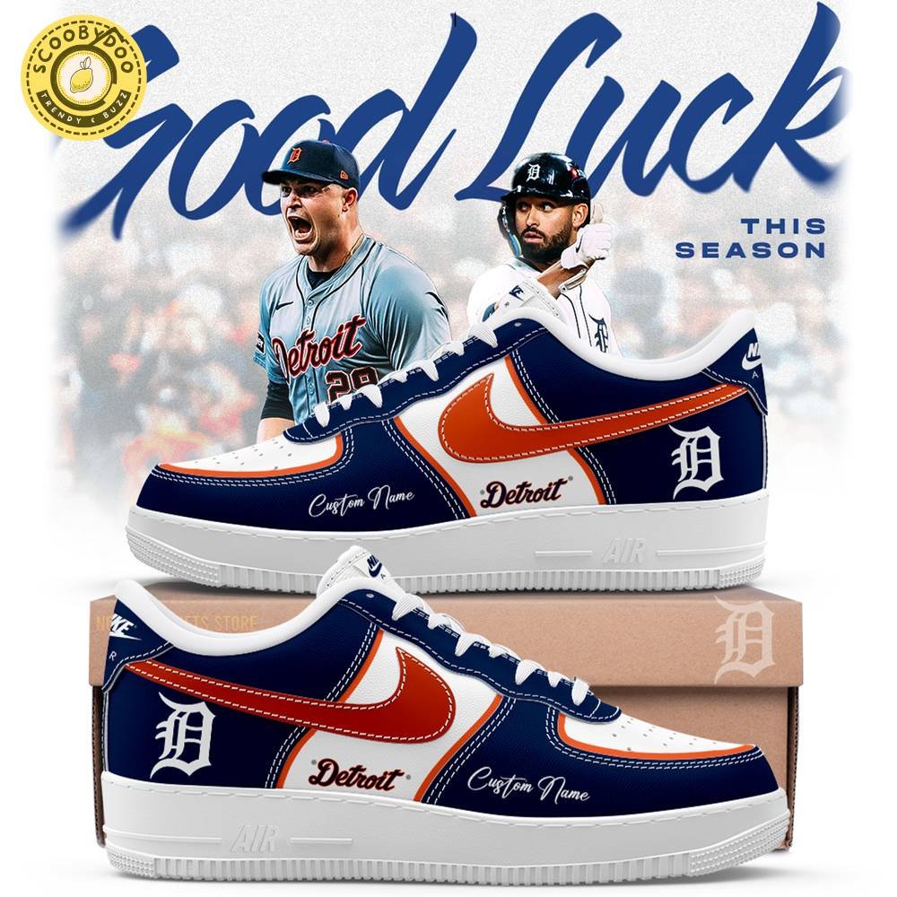 Detroit Tigers Custom Name For Fans AF1 Shoes Detroit Tigers Custom Name For Fans AF1 Shoes