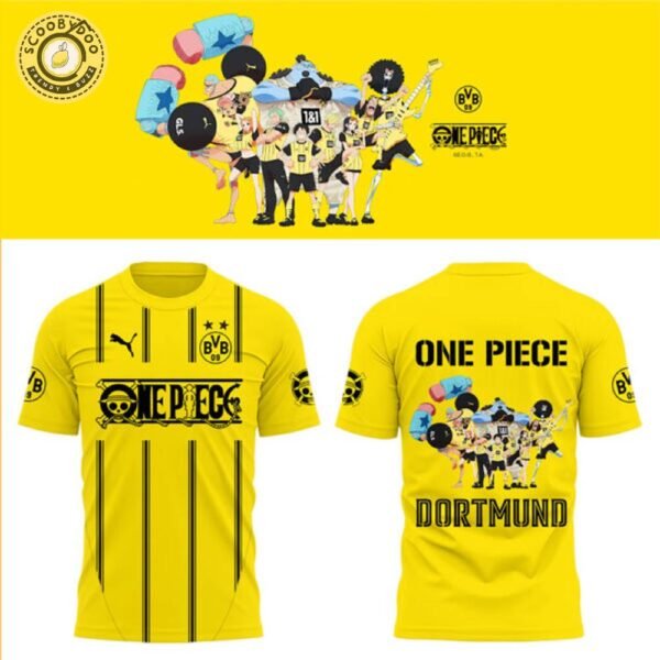 Dortmund X One Piece Yellow TShirt