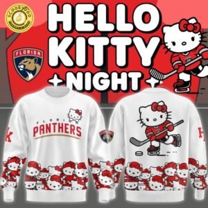 Florida Panthers x Hello Kitty White Sweatshirt 2025