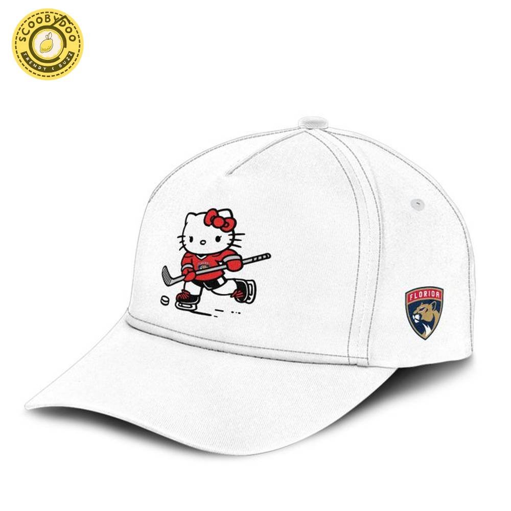 Florida Panthers x Hello Kitty White Sweatshirt 2025 Florida Panthers x Hello Kitty White Sweatshirt 2025