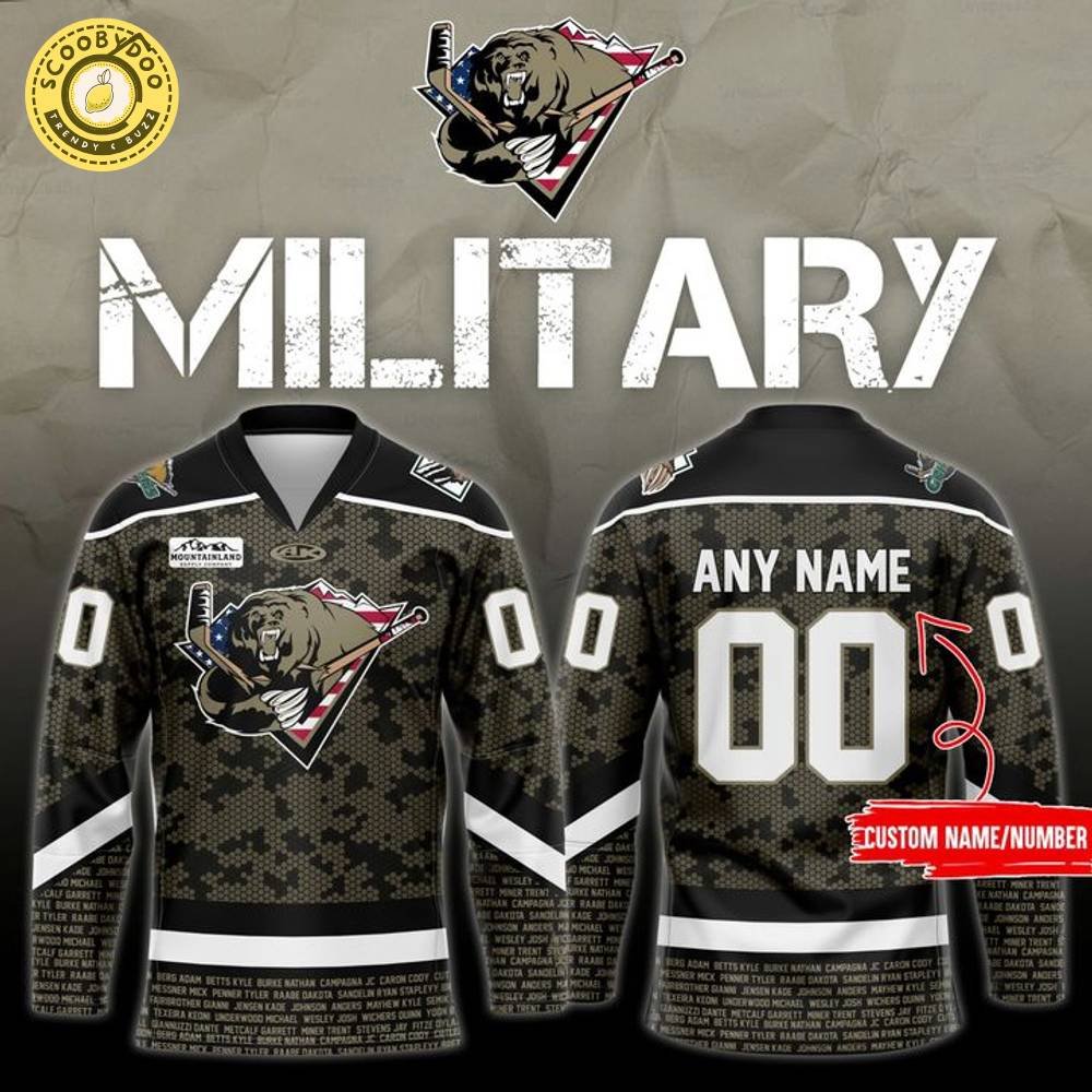 Grizzlies x MILITARY Hockey Jerseys 2025 Limited Edition Grizzlies x MILITARY Hockey Jerseys 2025 Limited Edition