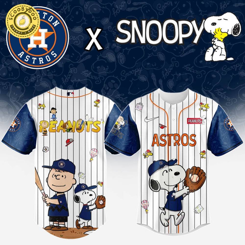 Houston Astros MLB “75th Anniversary of Peanuts” Snoopy Special Edition Jersey 2025 Houston Astros MLB “75th Anniversary of Peanuts” Snoopy Special Edition Jersey 2025