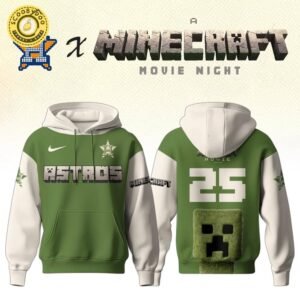 Houston Astros MLB x A MINECRAFT MOVIE Night Hoodie Editions Limited