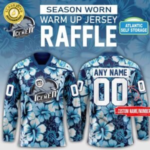 Jacksonville Icemen Season Worn Warm Up Hockey Jersey 2025