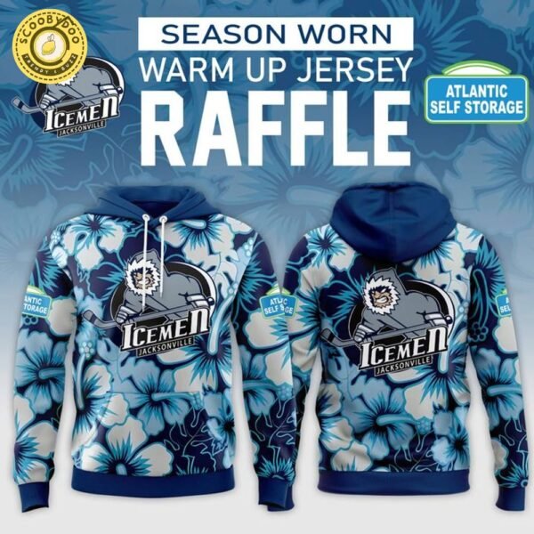 Jacksonville Icemen Season Worn Warm Up Hoodie 2025