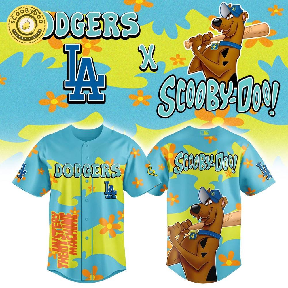 LA Dodgers x Scooby Doo New 2025 Baseball Jersey LA Dodgers x Scooby Doo New 2025 Baseball Jersey