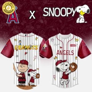 Los Angeles Angels MLB “75th Anniversary of Peanuts” Snoopy Special Edition Jersey 2025