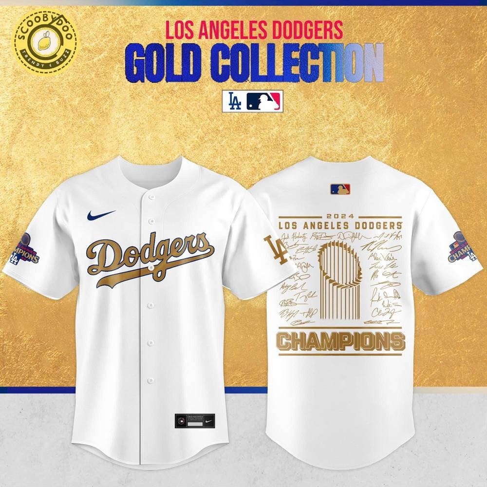 Los Angeles Dodgers Gold Collection 2025 Roster Baseball Jersey Los Angeles Dodgers Gold Collection 2025 Roster Baseball Jersey