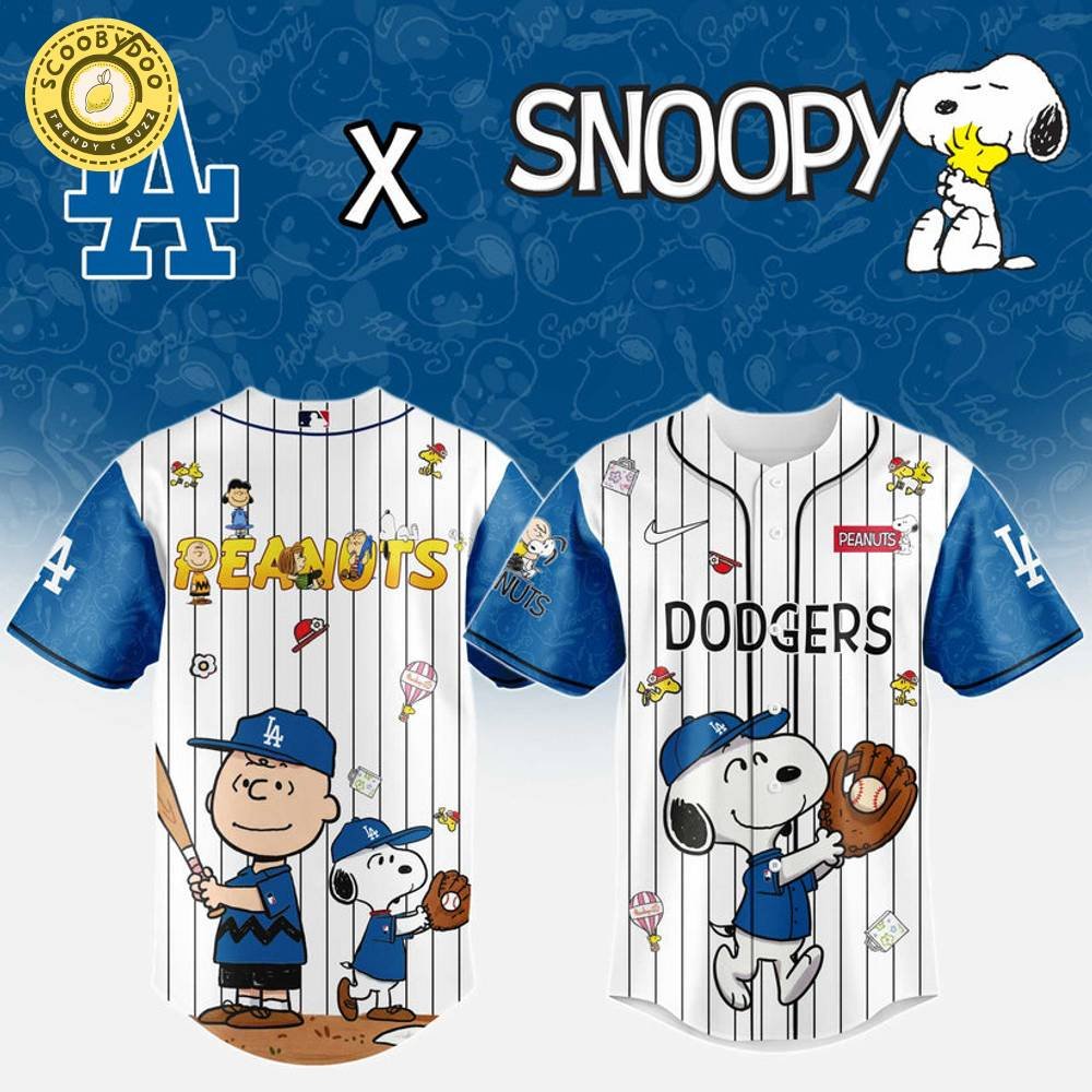 Los Angeles Dodgers MLB “75th Anniversary of Peanuts” Snoopy Special Edition Jersey 2025 Los Angeles Dodgers MLB “75th Anniversary of Peanuts” Snoopy Special Edition Jersey 2025