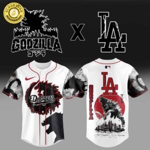 Los Angeles Dodgers x Godzilla Baseball Jersey