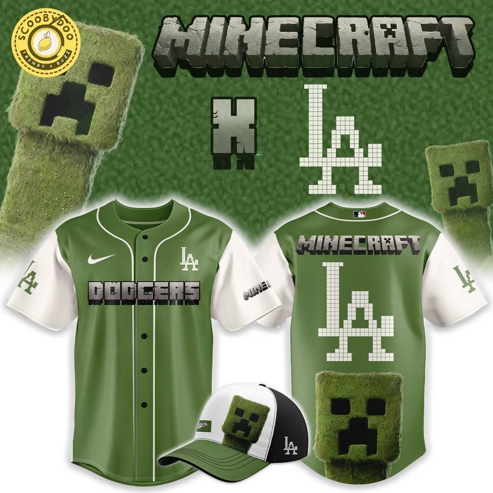 Los Angeles Dodgers x MineCraft 2025 Baseball Jersey Los Angeles Dodgers x MineCraft 2025 Baseball Jersey