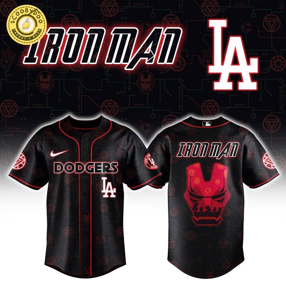 Los Angeles Dodgers x Spider Man Avengers Combo Baseball Jersey Los Angeles Dodgers x Spider Man Avengers Combo Baseball Jersey