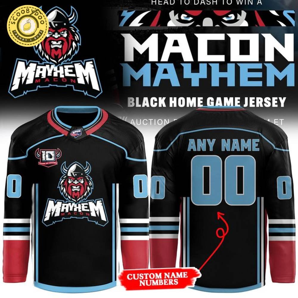 Mayhem x Black Home Hockey Jersey 2025 Limited Edition Mayhem x Black Home Hockey Jersey 2025 Limited Edition
